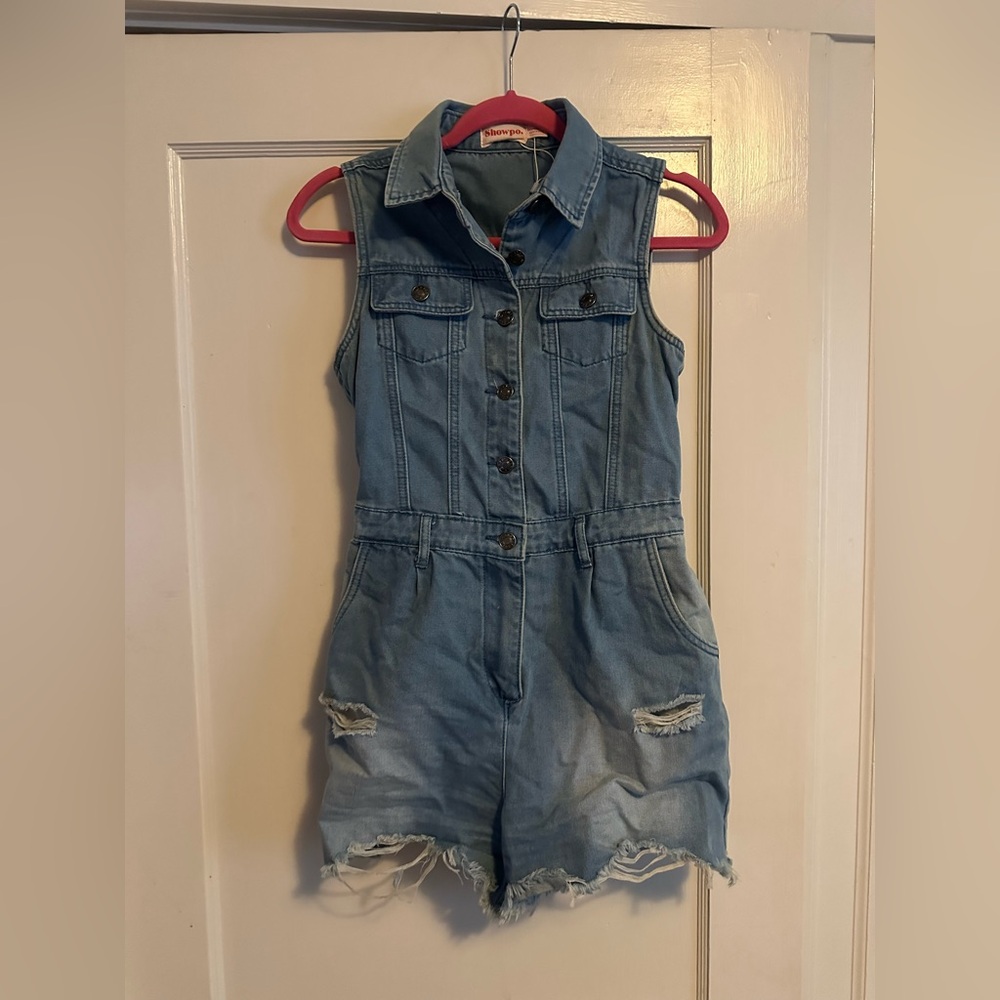 Showpo Denim Sleeveless  Romper
